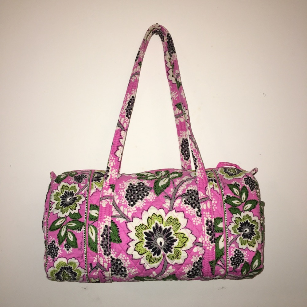 Vera Bradley Small Duffle Bag in Priscilla Pink